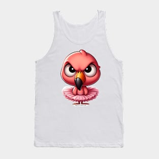 Angry Critters - Flamingo in Tutu Tank Top